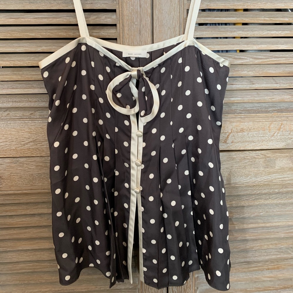 MARC JACOBS Silk Polka Dot Top. Size 4